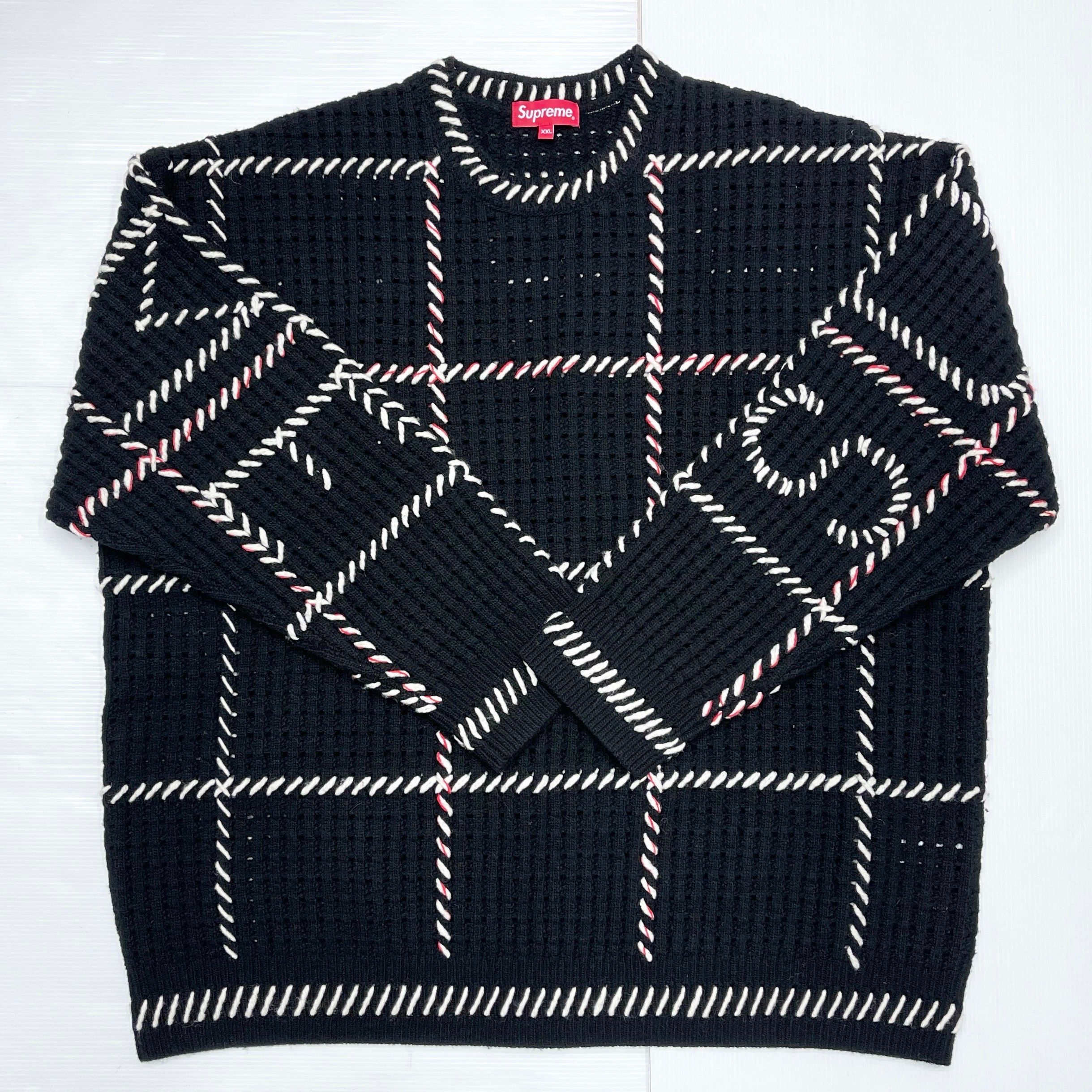 Supreme Quilt Stitch Sweater "Black"