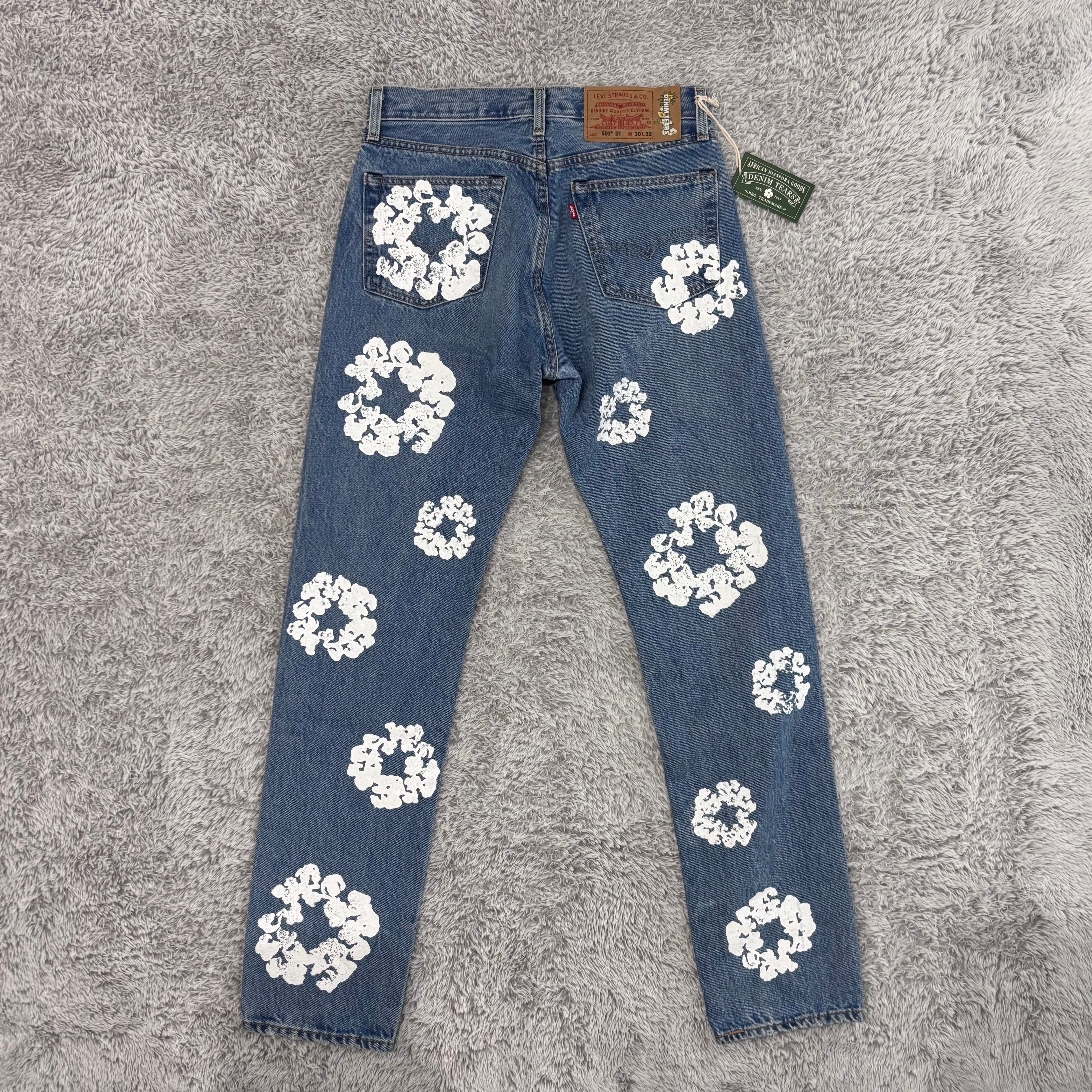 LEVI'S x Denim Tears The Cotton Wreath Jean "Light Wash"