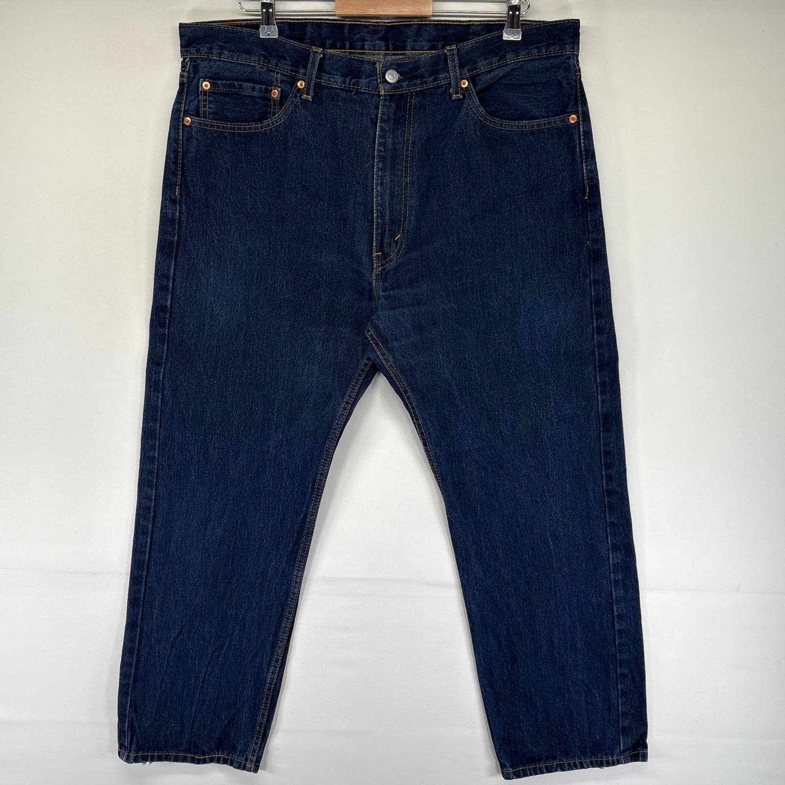 古着 リーバイス Levi's デニム パンツ 505 5ポケット 大きいサイズ ジッパーフライ ジーンズ ジーパン W40 L30  ブルー系 メンズ