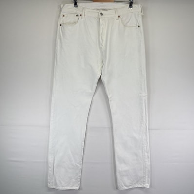 古着 リーバイス Levi's デニムパンツ 501 ストレート カラーパンツ ボタンフライ ジーンズ ジーパン 5ポケット 長ズボン w36 L34 ホワイト メンズ