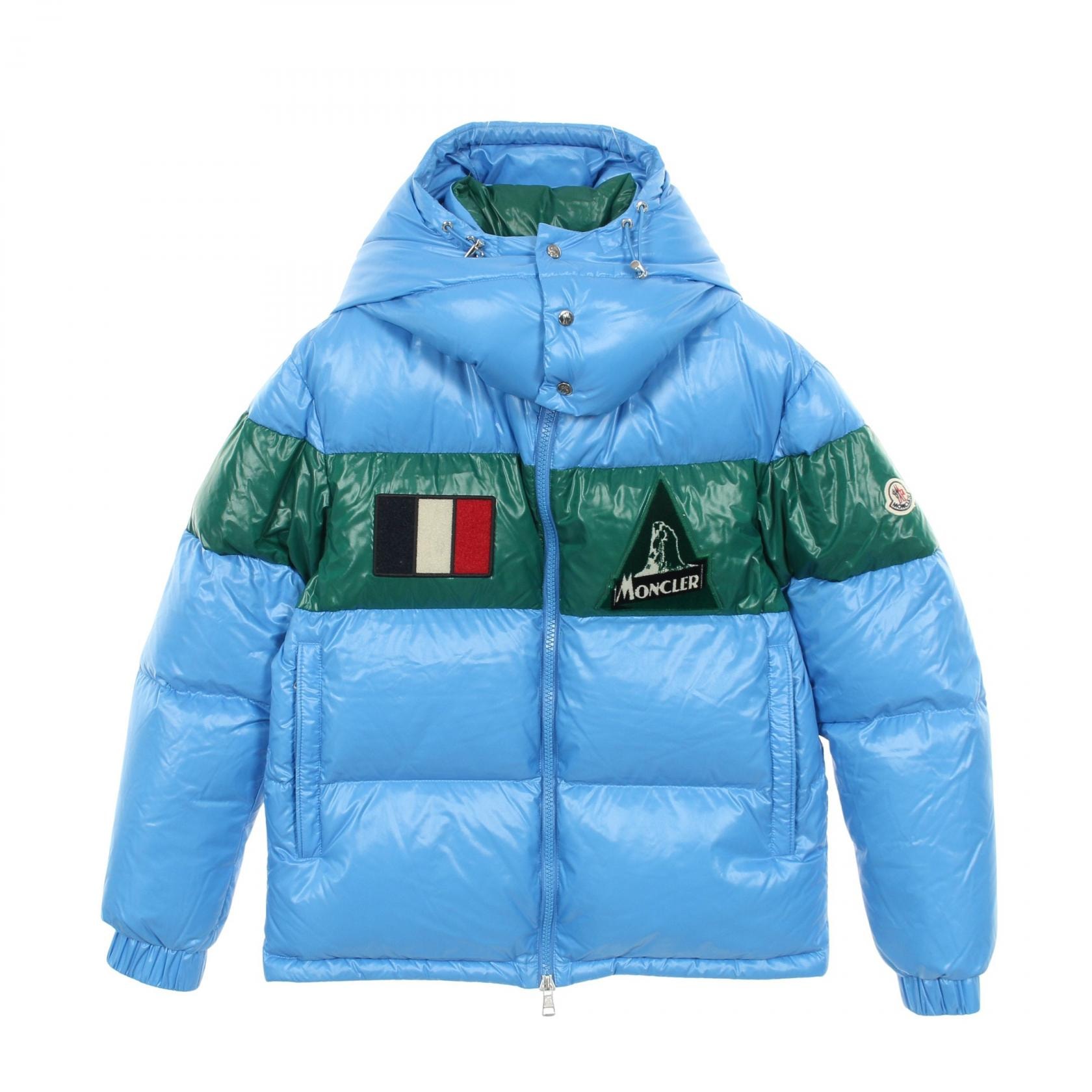 モンクレール MONCLER GARY ダウンジャケット 衣料品 アウター ナイロン メンズ ブルー系 / グリーン系 【中古】