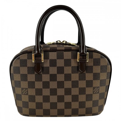 LOUIS VUITTON ルイヴィトン ハンドバッグ サリアミニ 小さめ かばん 鞄 N51286 ダミエキャンバス ブラウン 茶 ゴールド金具 レディース【中古品】