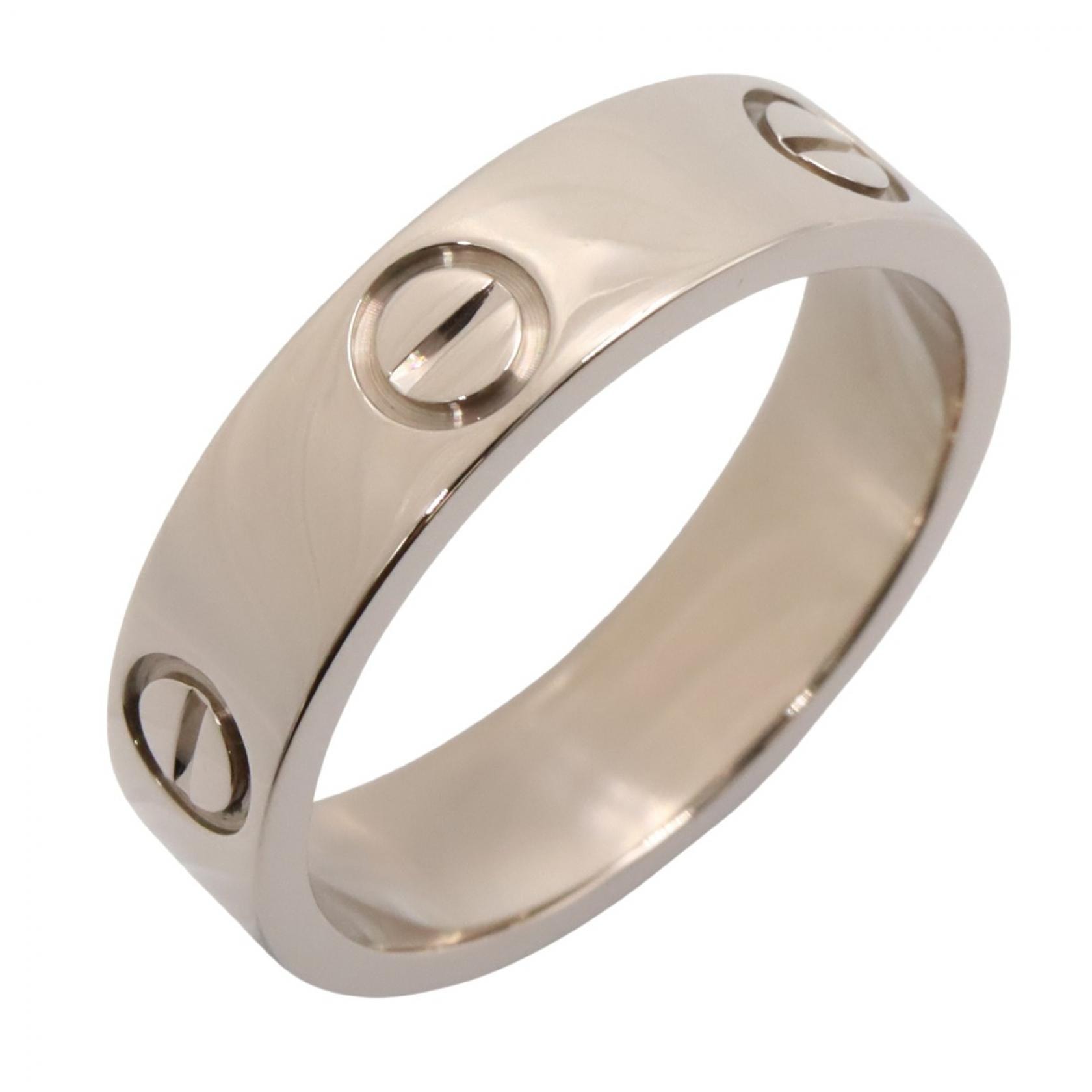 カルティエ CARTIER ラブリング リング・指輪 ジュエリー K18WG(ホワイトゴールド) メンズ レディース シルバー系 B4084700 【中古】
