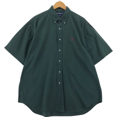 古着 ラルフローレン Ralph Lauren BLAIRE 半袖 ボタンダウンシャツ メンズXL相当/eaa535648