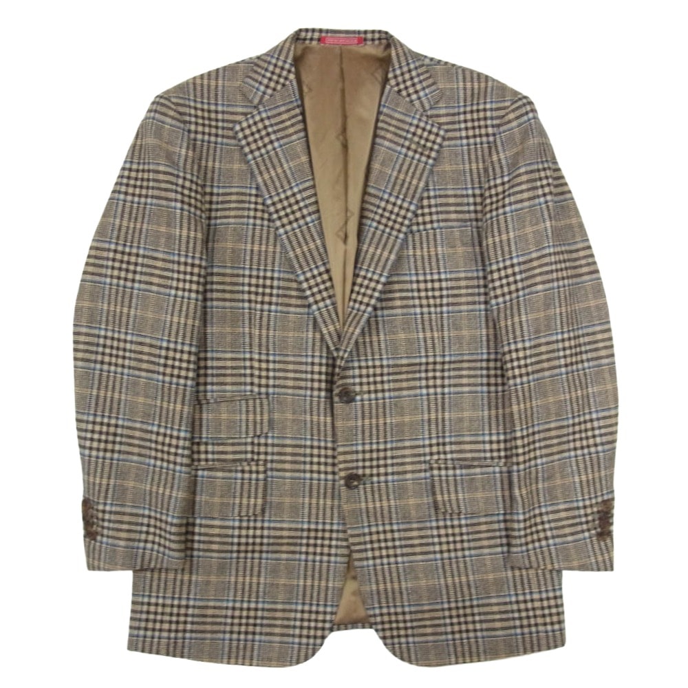 Dunhill ダンヒル テーラードジャケット STEVEN HITCHCOCK ウール シルク テーラード ジャケット ブラウン系 48【中古】