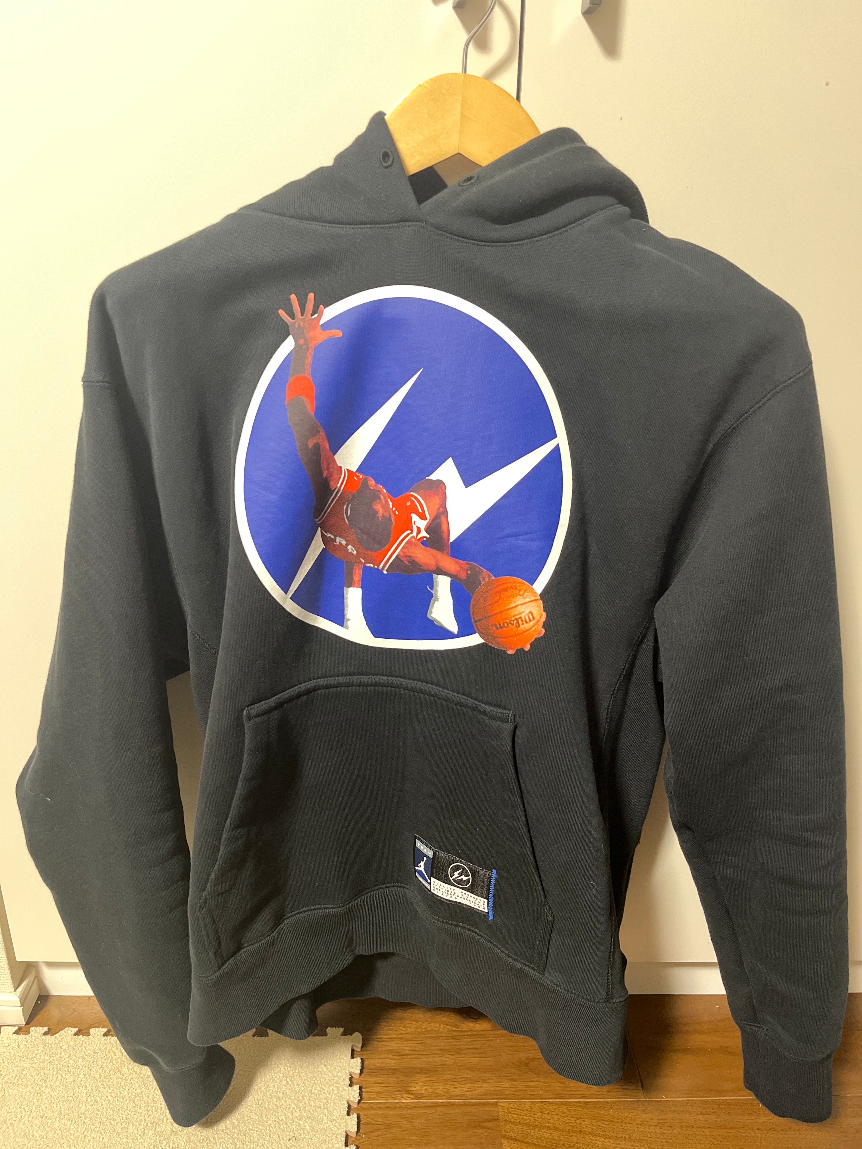 Air Jordan x Fragment Image Pullover Hoodie "Black"