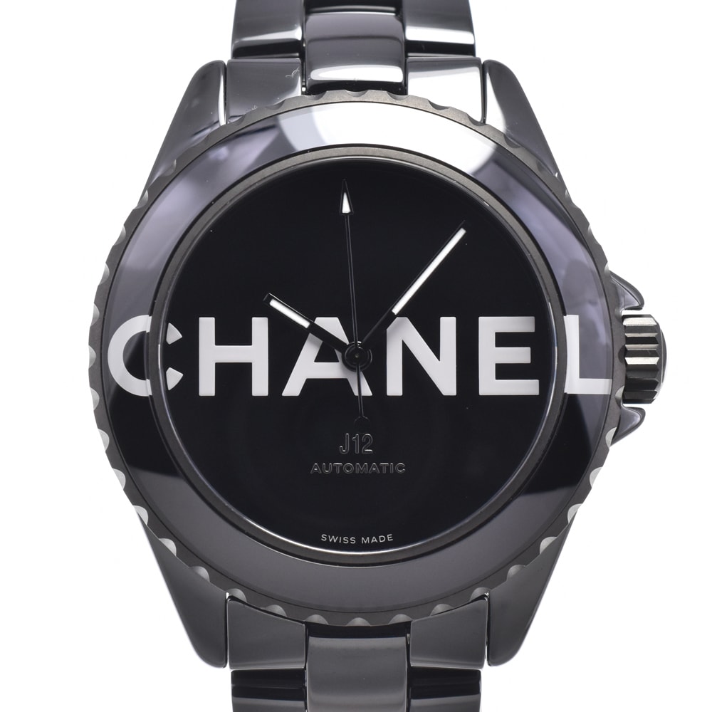 シャネル CHANEL H7418 J12 ウォンテッド ドゥ シャネル ブラック 自動巻き メンズ 美品 箱・保証書付き 腕時計 L#150949
