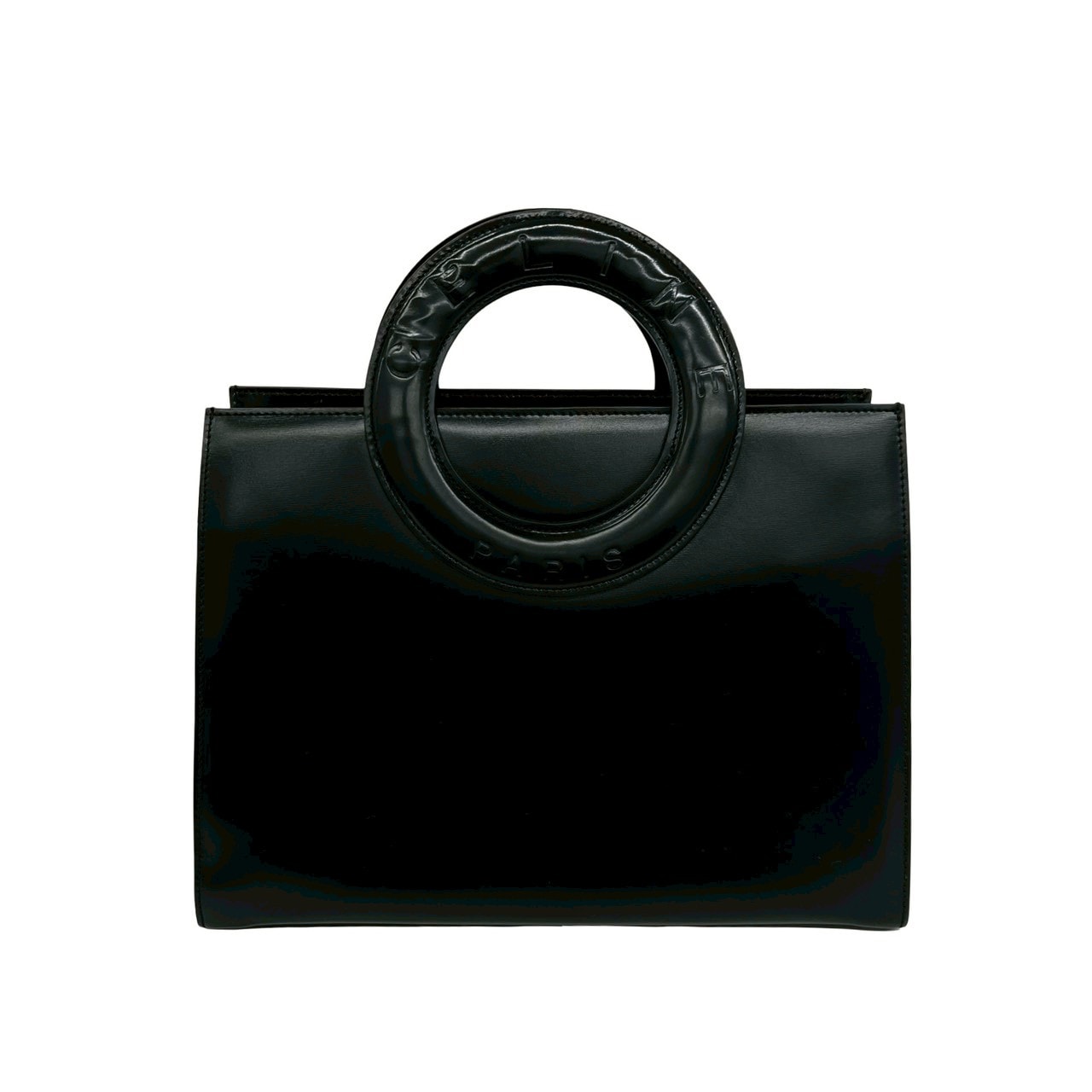B (目立った傷や汚れなし)】CELINE セリーヌ サークルロゴ 2way レザー
