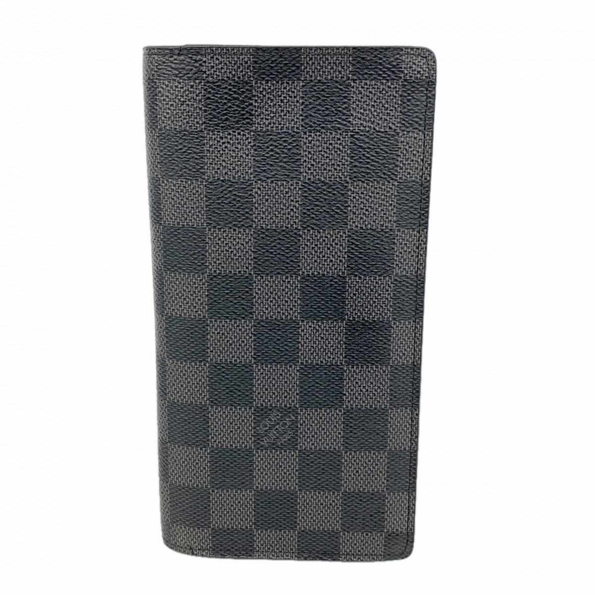 【6ee6037-k】ルイヴィトン 長財布 ダミエ・グラフィット ポルトフォイユブラザ N62665 ブラック【中古】メンズ