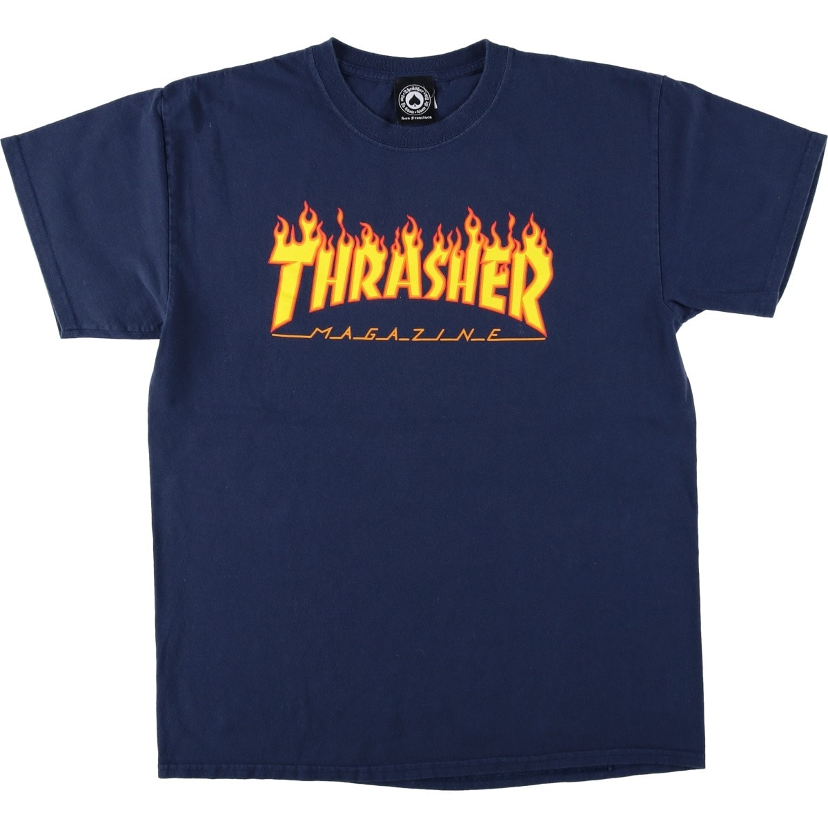 古着 スラッシャー THRASHER ファイヤーパターン ロゴプリントTシャツ メンズL相当/eaa647764