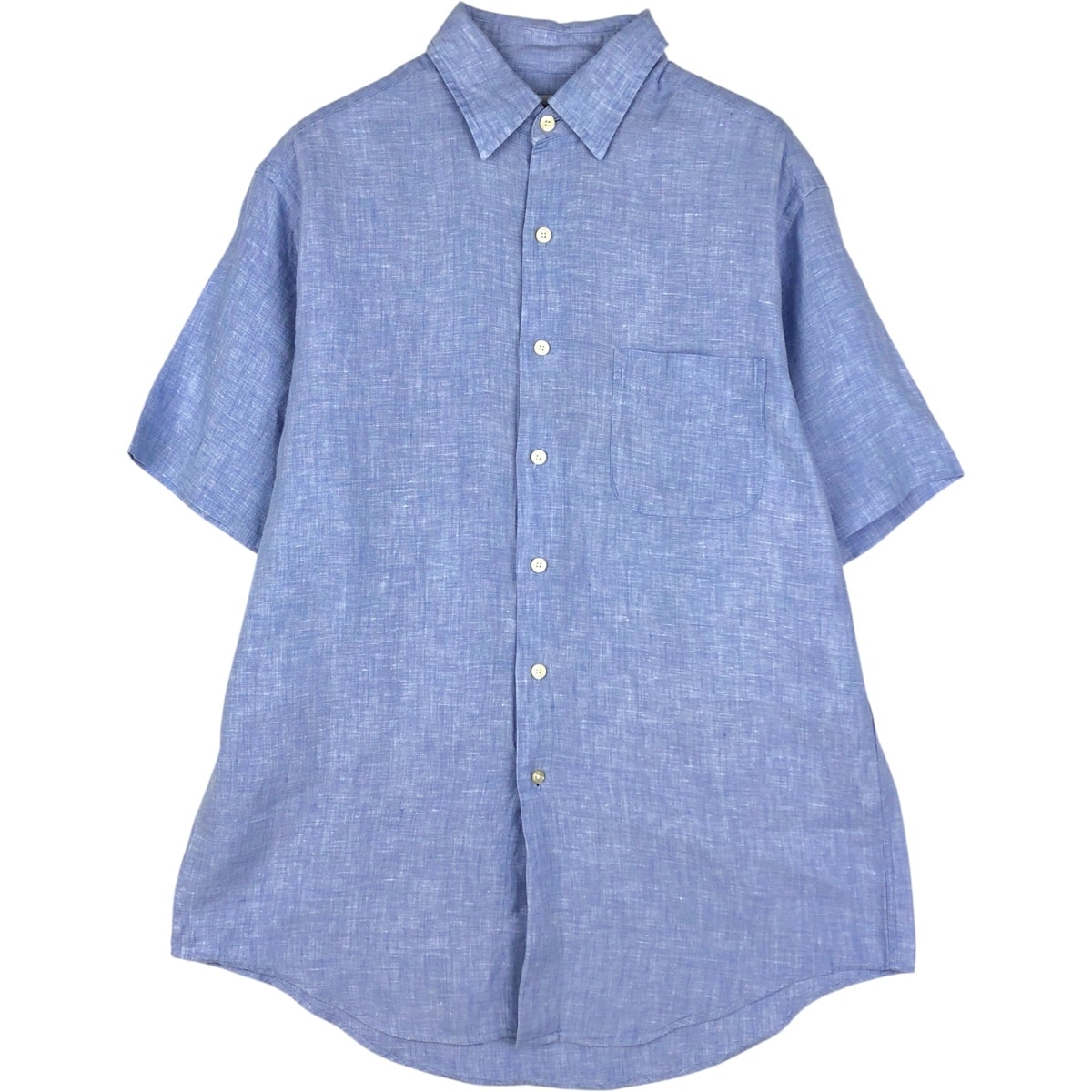古着 ブルックスブラザーズ Brooks Brothers Est.1818 半袖 リネンシャツ メンズM相当/rab182081