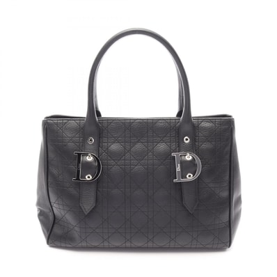 ディオール Dior カナージュ トートバッグ バッグ レザー レディース ブラック系 【中古】