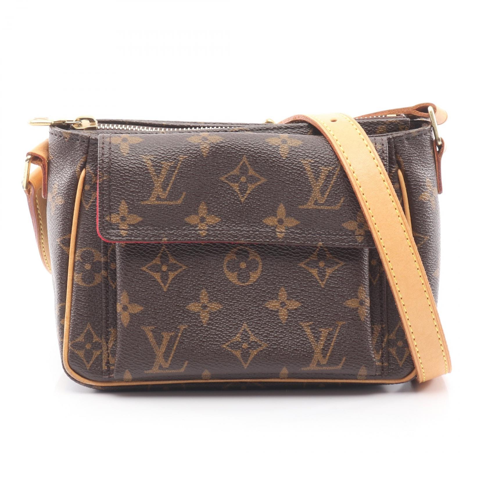 ルイ・ヴィトン LOUIS VUITTON ヴィバシテPM ショルダーバッグ バッグ PVCコーティングキャンバス レザー モノグラム レディース ブラウン系 M51165 【中古】
