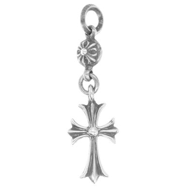 Chrome Hearts 1 Ball Tiny CH Cross Charm "Silver"