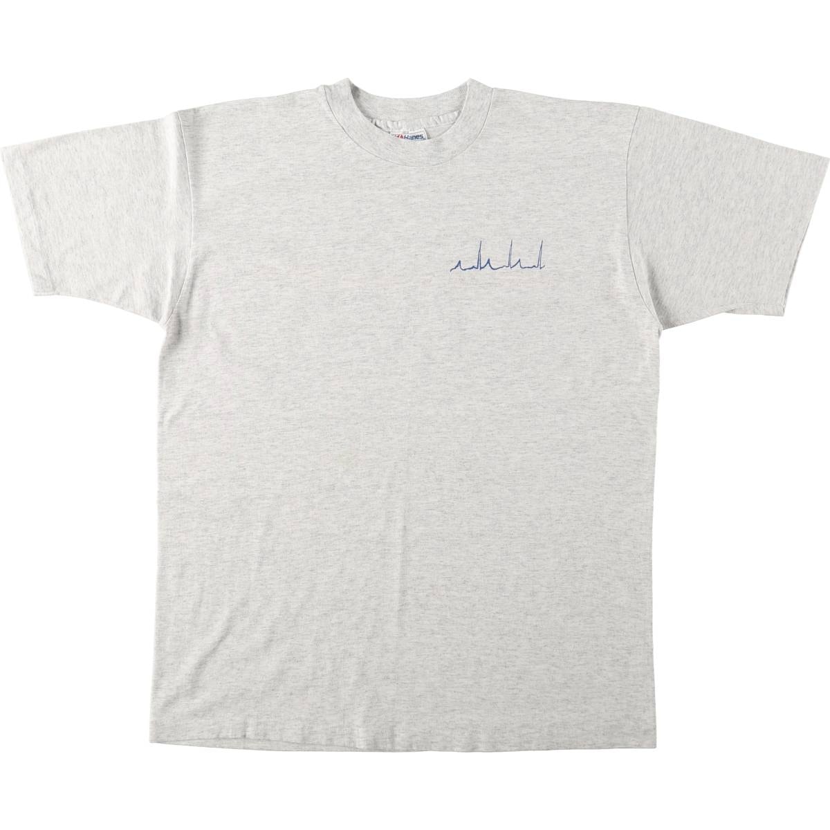 古着 80年代 ヘインズ Hanes Fifty-Fifty 青タグ プリントTシャツ USA製 メンズL相当 ヴィンテージ/eaa642566
