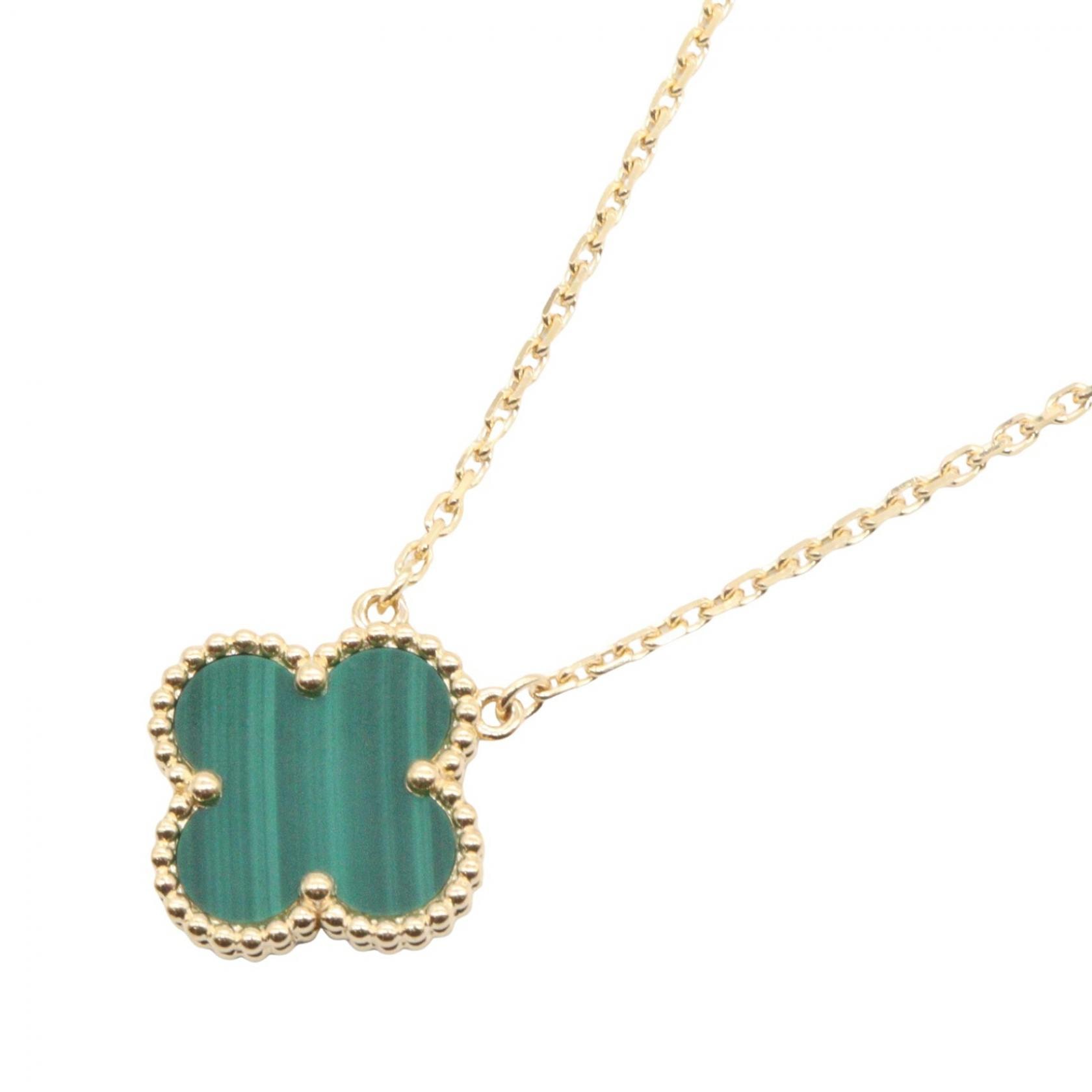 ヴァンクリーフ&アーペル Van Cleef & Arpels ヴィンテージアルハンブラ マラカイト ネックレス ネックレス ジュエリー K18(イエローゴールド) マラカイト レディース ゴールド系 / グリーン系 VCARO9VA00