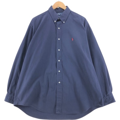 古着 ラルフローレン Ralph Lauren BLAKE 長袖 ボタンダウンシャツ メンズXL相当/eaa513273
