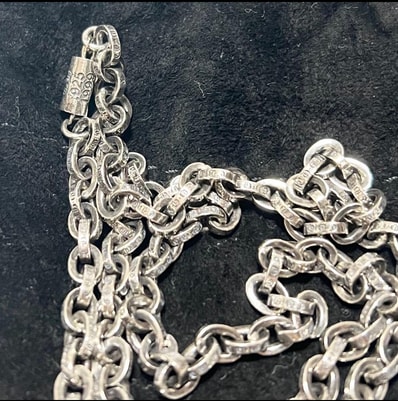 Chrome Hearts Paper Chain Necklace "Silver"