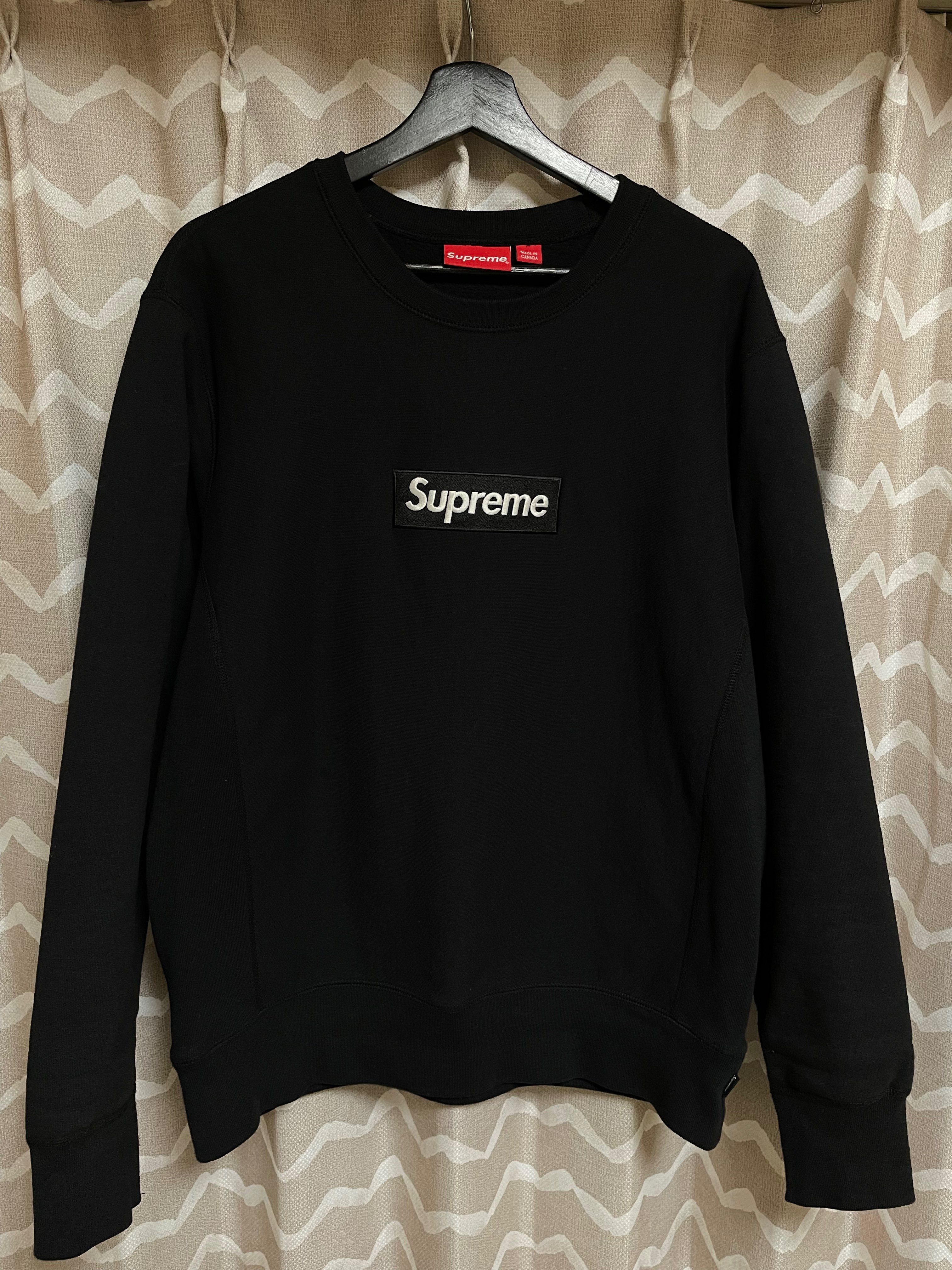 Supreme Box Logo Crewneck Sweatshirt "Black" (18FW)