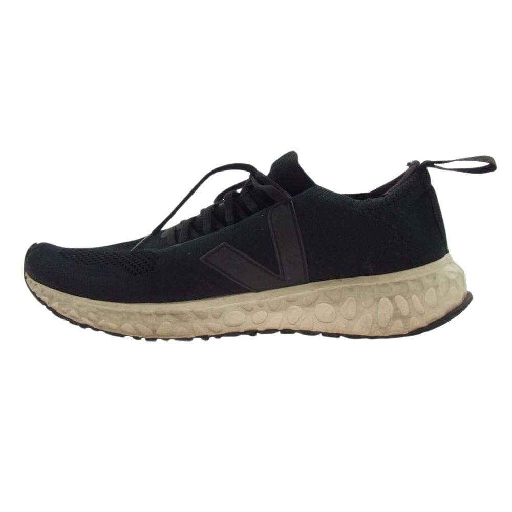 Rick Owens リックオウエンス スニーカー × VEJA ヴェジャ VM19F4813 HIKING SNEAKER ニット スニーカー ブラック ブラック系 インソール実寸約28cm【中古】