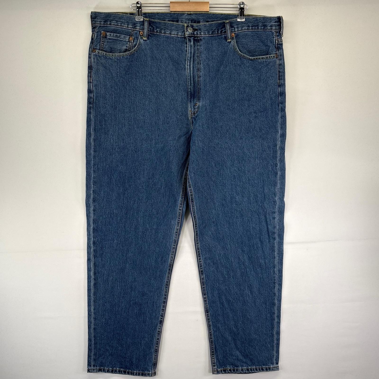 古着 リーバイス Levi's デニム パンツ 550 テーパード バギー ジーパン 大きいサイズ ジーンズ W46 L34  ブルー系 メンズ