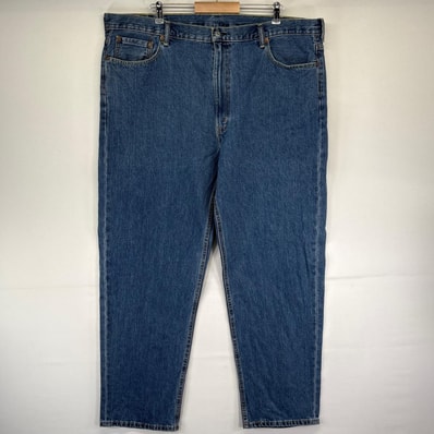古着 リーバイス Levi's デニム パンツ 550 テーパード バギー ジーパン 大きいサイズ ジーンズ W46 L34 ブルー系 メンズ