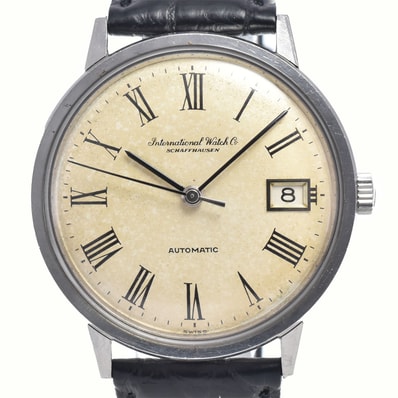 IWC IWC SCHAFFHAUSEN 803A ヴィンテージ シャフハウゼン シャープローマンボンベ Cal.853 シルバー 自動巻き メンズ 腕時計 Y#146247