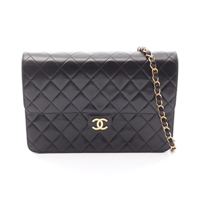 シャネル CHANEL マトラッセ ショルダーバッグ バッグ ラムスキン(羊革) レディース ブラック系 【中古】