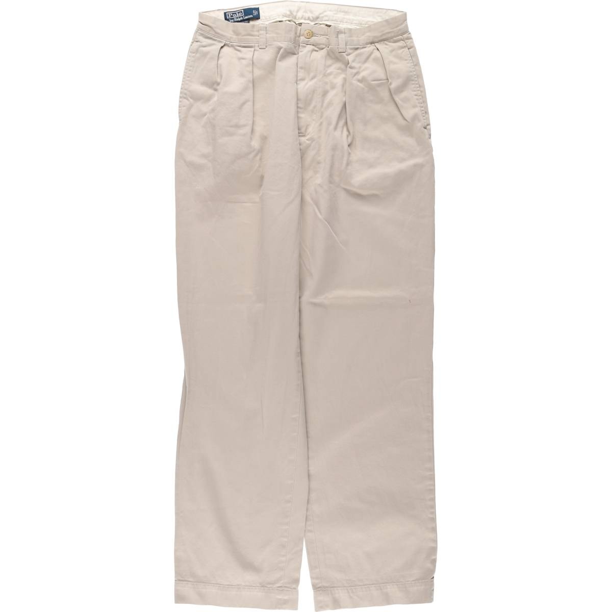 古着 ラルフローレン Ralph Lauren POLO by Ralph Lauren ANDREW PANT ツータック チノパンツ メンズw33相当/eaa542829