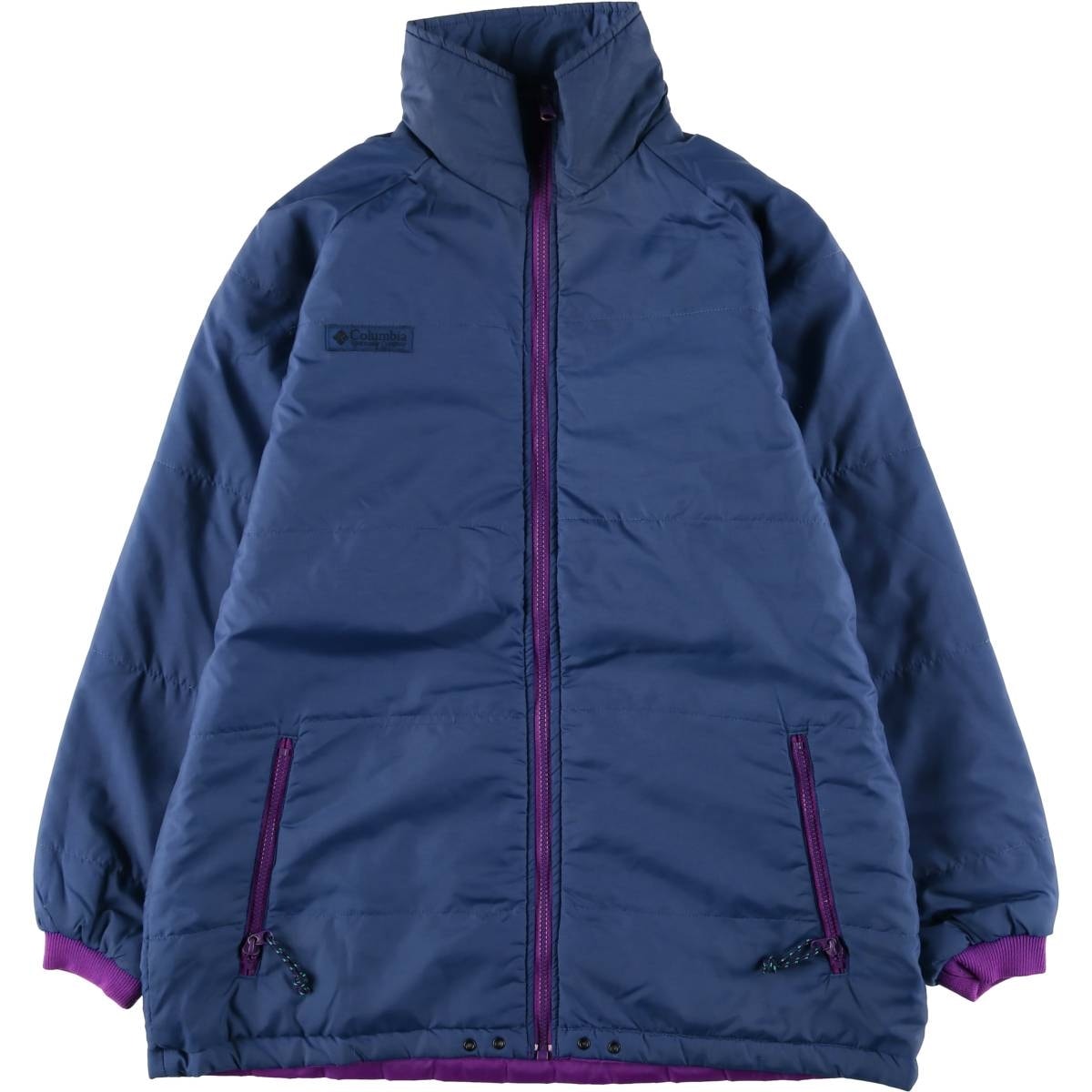 古着 90年代 コロンビア Columbia 白タグ 中綿入り リバーシブル 中綿マウンテンジャケット シェルジャケット パファージャケット レディースM相当 ヴィンテージ/eaa594087