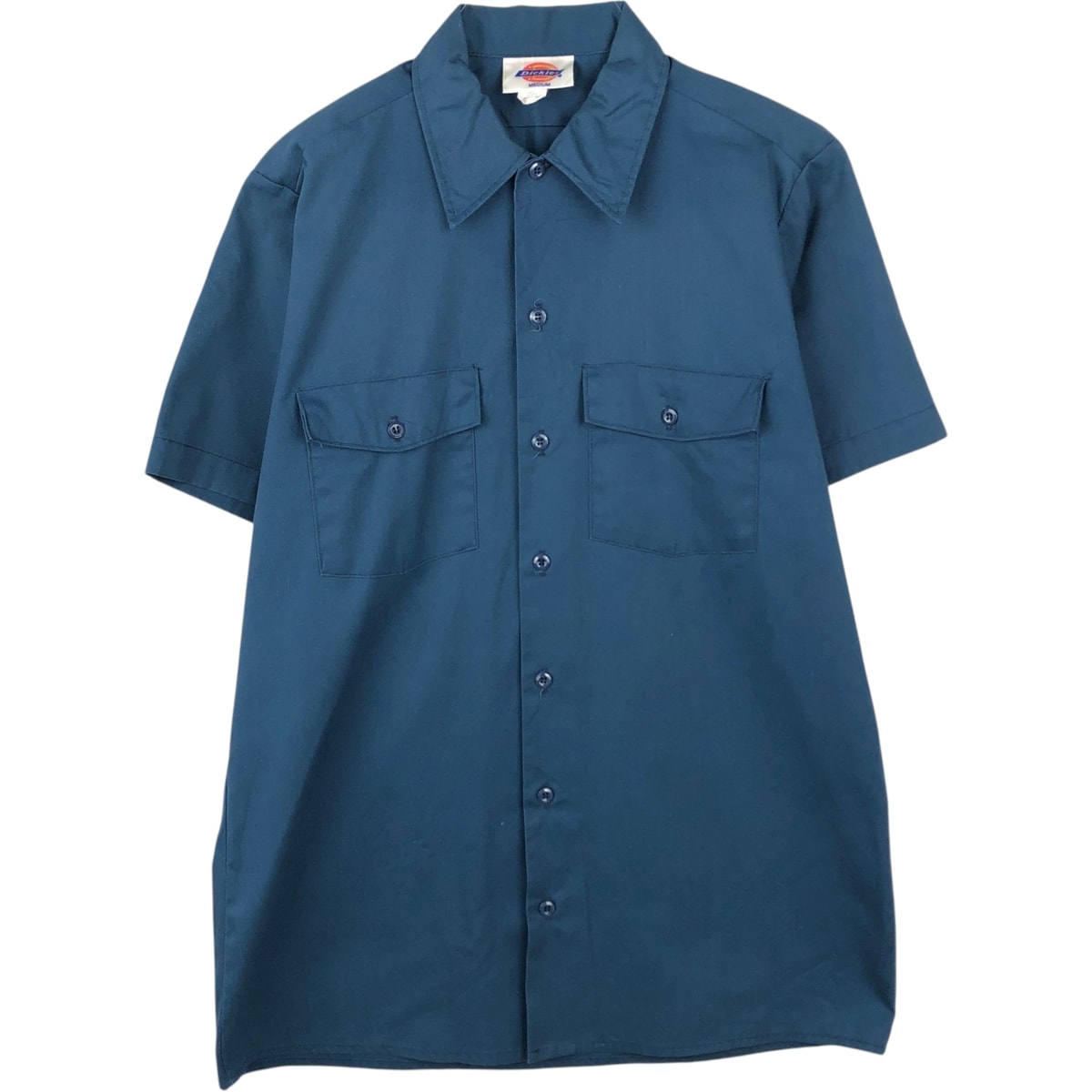 古着 ディッキーズ Dickies 半袖 ワークシャツ ボックスシャツ USA製 メンズM相当/eaa650778