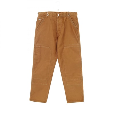 プラダ PRADA モールスキン パンツ 衣料品 ボトムス コットン メンズ ブラウン系 【中古】
