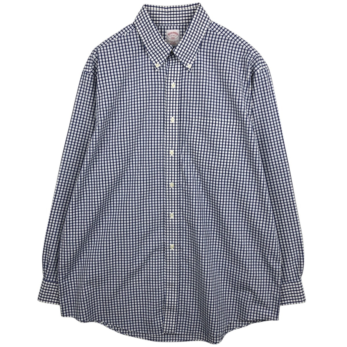古着 ブルックスブラザーズ Brooks Brothers 346 長袖 ボタンダウンチェックシャツ メンズXL相当/eaa632060
