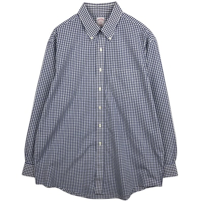 古着 ブルックスブラザーズ Brooks Brothers 346 長袖 ボタンダウンチェックシャツ メンズXL相当/eaa632060