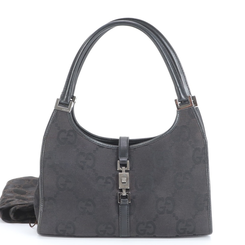 目立った傷や汚れなし】□極美品 グッチ GGキャンバスジャッキー