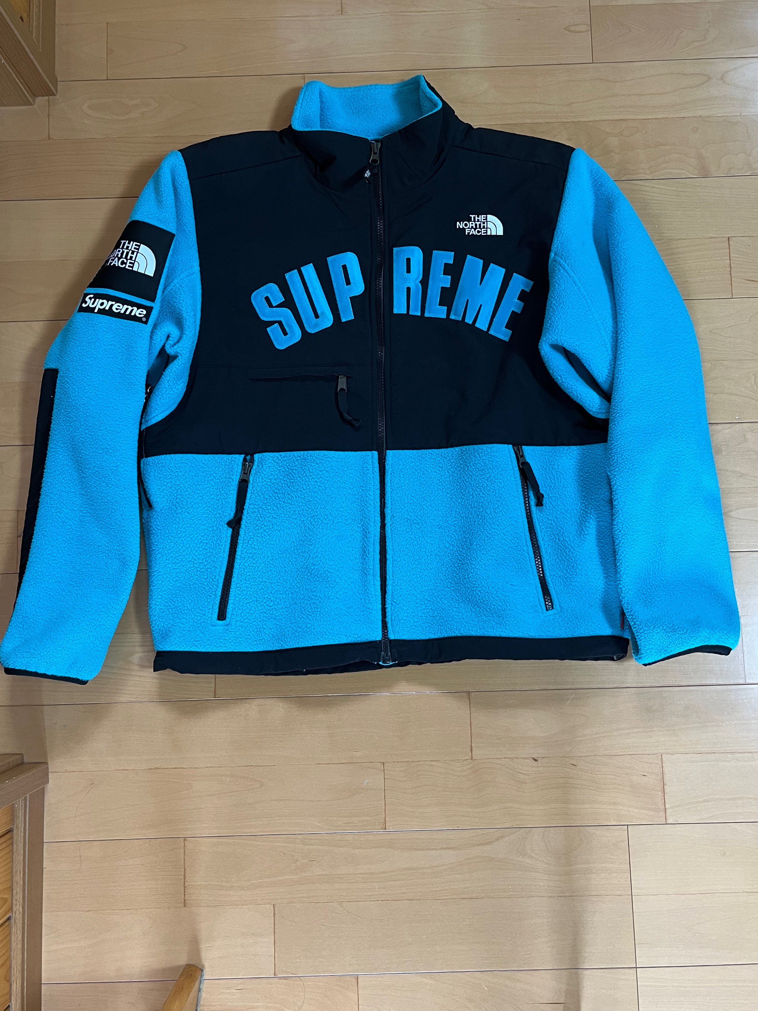 Supreme x The North Face Arc Logo Denali Fleece Jacket "Blue"