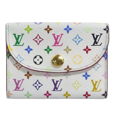 ルイ ヴィトン LOUIS VUITTON カードケース モノグラム マルチカラー アンヴェロップ カルト ドゥ ヴィジット モノグラムマルチカラー ブロン レディース M66560【中古】 h32539b