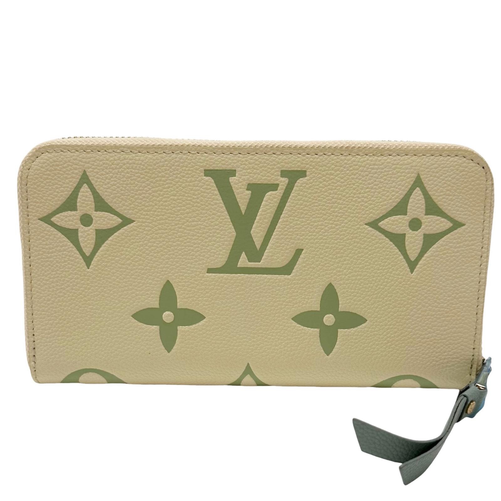 美品 LOUIS VUITTON ルイ・ヴィトン モノグラムアンプラントジッピーウォレット 長財布 モノグラムアンプラント ラテホワイト レディース【中古】