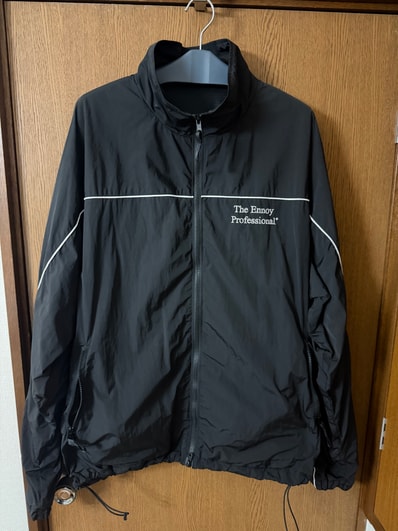 ENNOY Stylistshibutsu Piping Nylon Track Suit "Black/White"