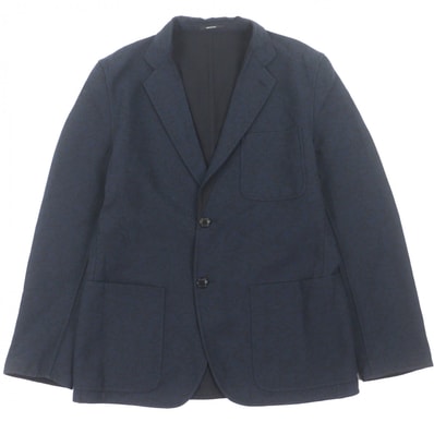 極美品 エルメス テーラードジャケット ネイビー メンズ 50 G19936
