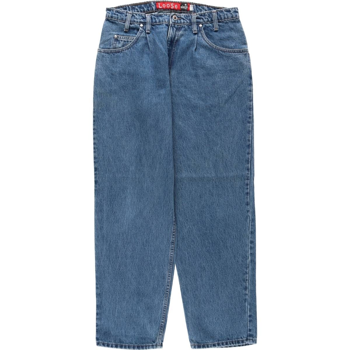 古着 90年代 リーバイス Levi's SILVER TAB シルバータブ LOOSE ルーズ テーパードデニムパンツ USA製 メンズw34相当 ヴィンテージ/eaa632325