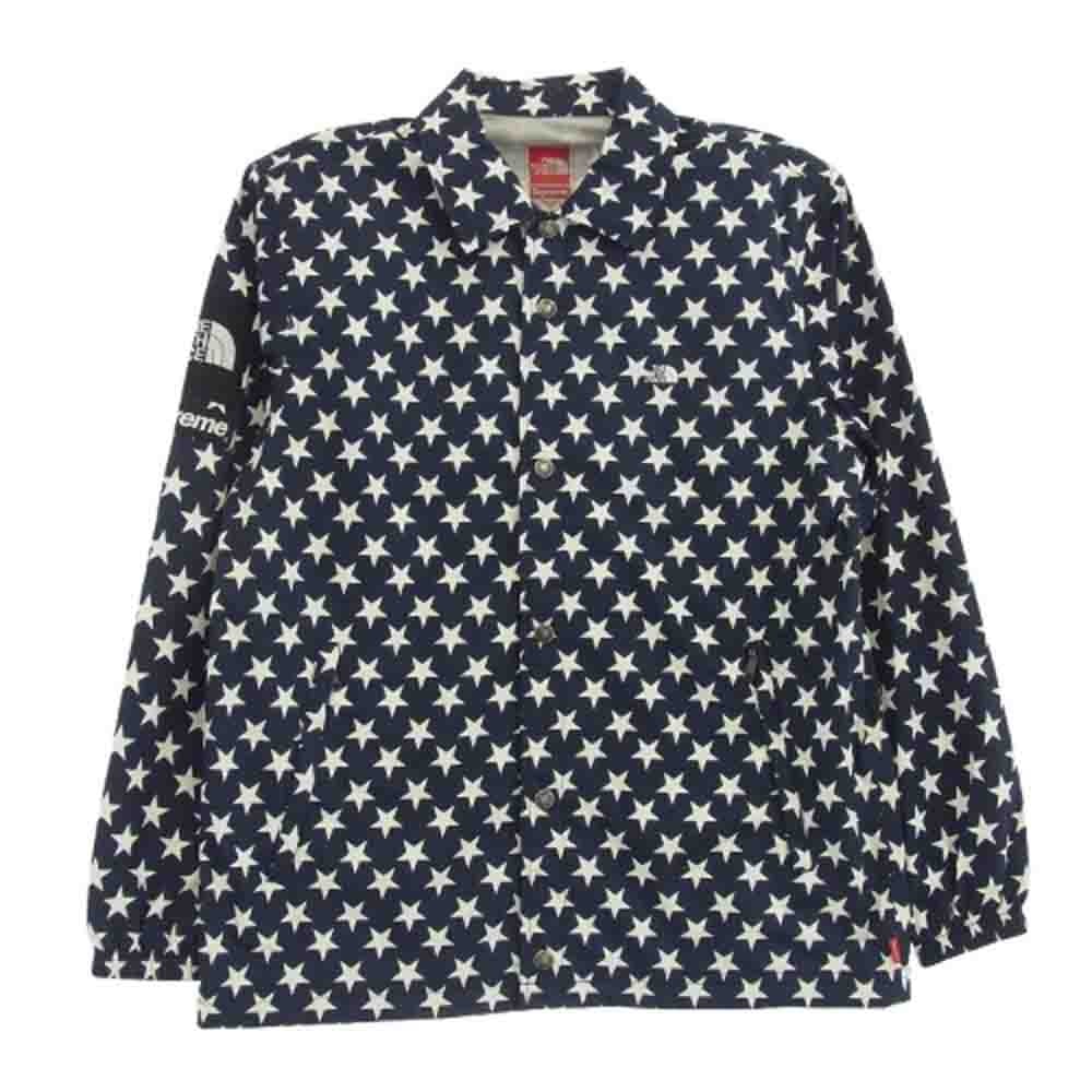 Supreme シュプリーム ジャケット 15SS THE NORTH FACE ノースフェイス Packable Coaches Jaket スター パッカブル コーチジャケット ネイビー系 S【中古】