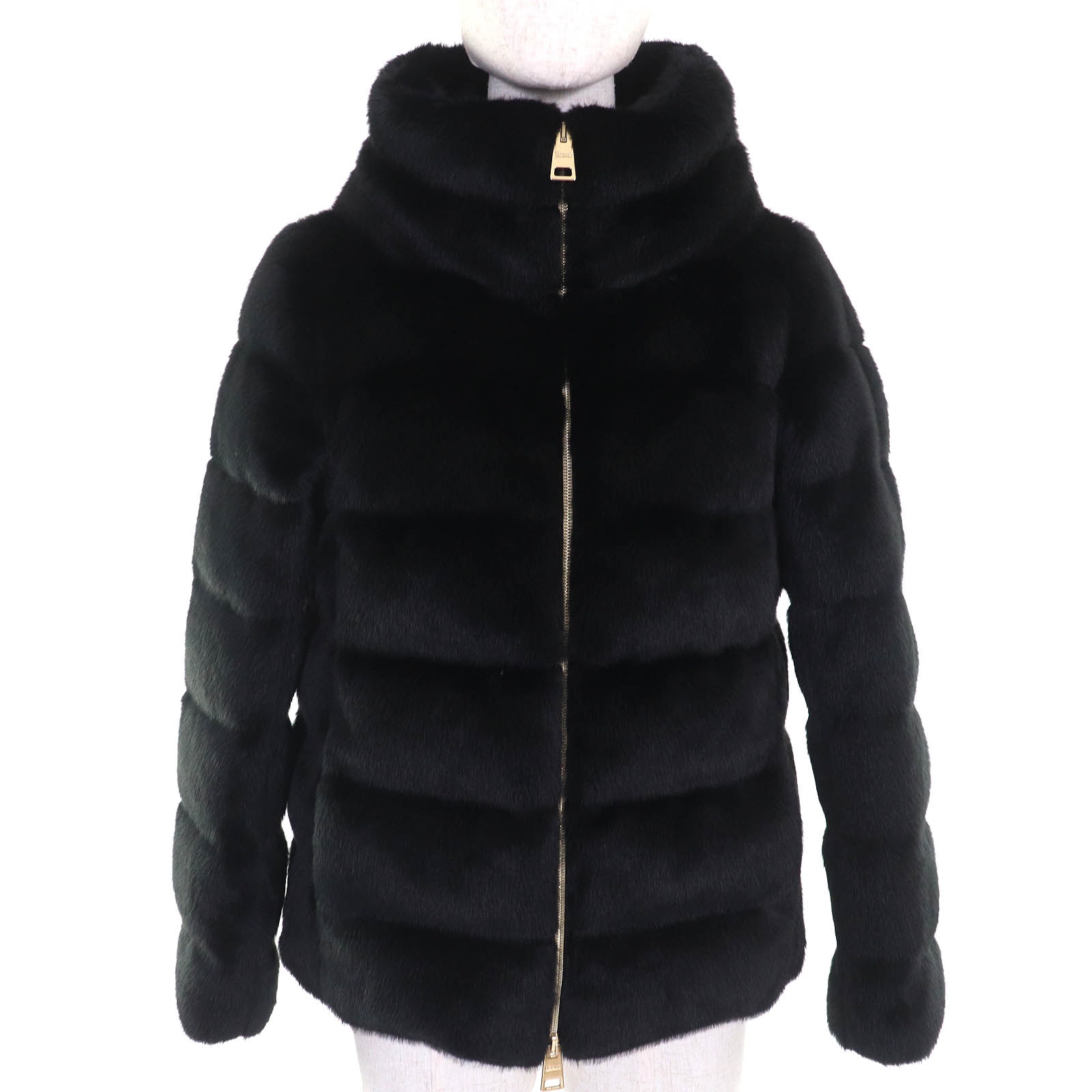 未使用に近い】ヘルノ エコファー ダウンジャケット ブラック