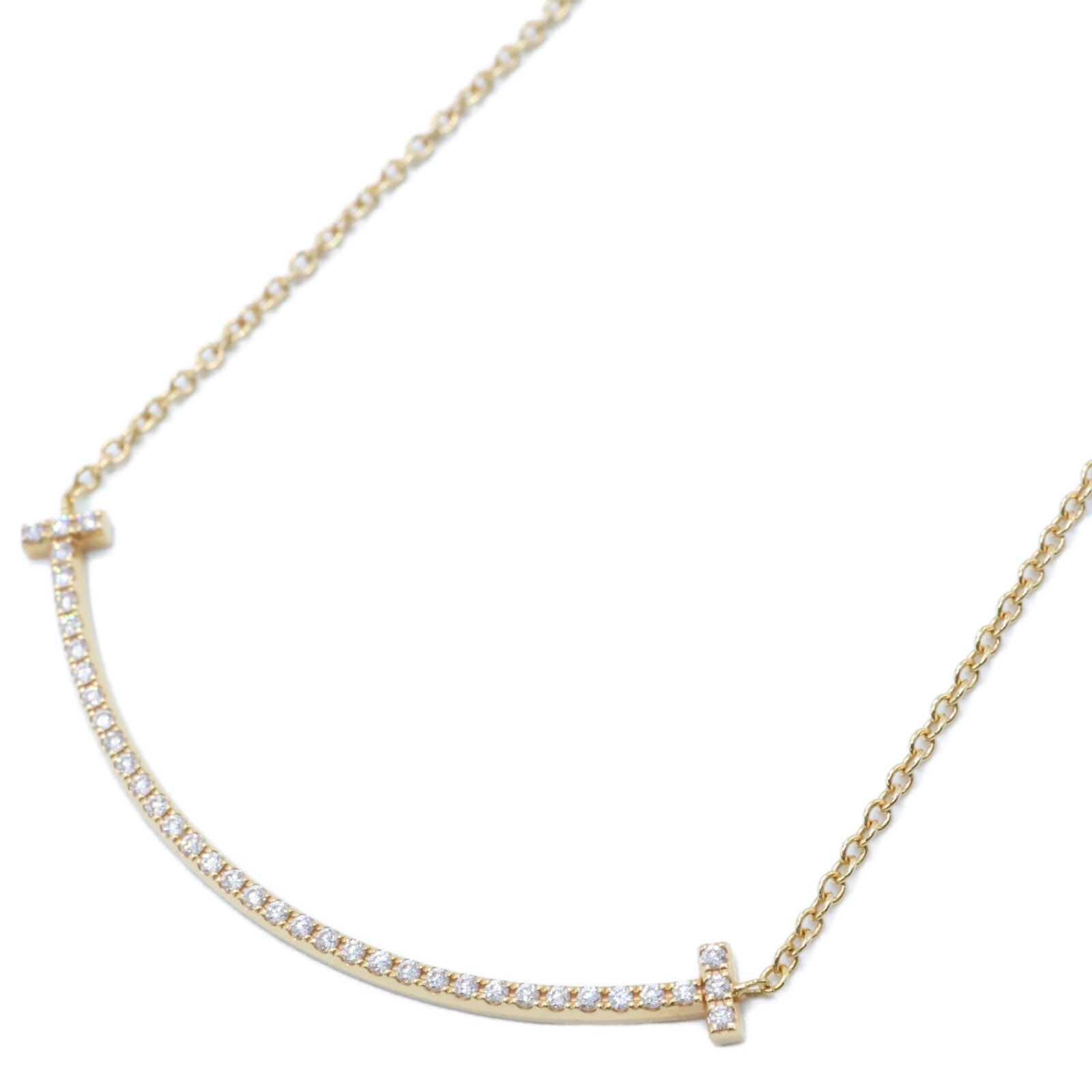 ティファニー Au750 Tスマイル ダイヤモンド スモール