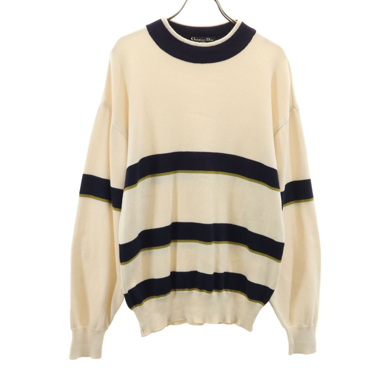 Christian Dior SPORTS クリスチャンディオールスポーツ 90s オールド 長袖 ニット M アイボリー セーター