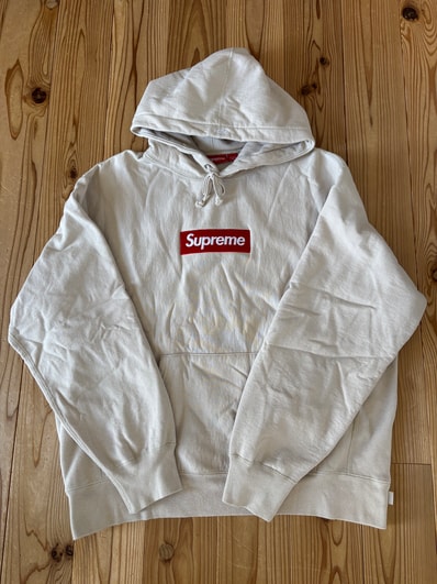 Supreme Box Logo Hooded Sweatshirt "Stone" (24FW)