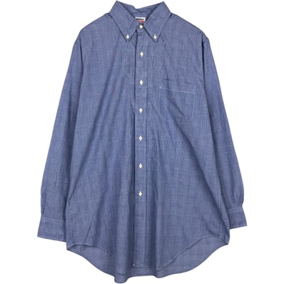 古着 ブルックスブラザーズ Brooks Brothers Est.1818 グレンチェック 長袖 ボタンダウンチェックシャツ 15 1/2-3 メンズL相当/eaa676475