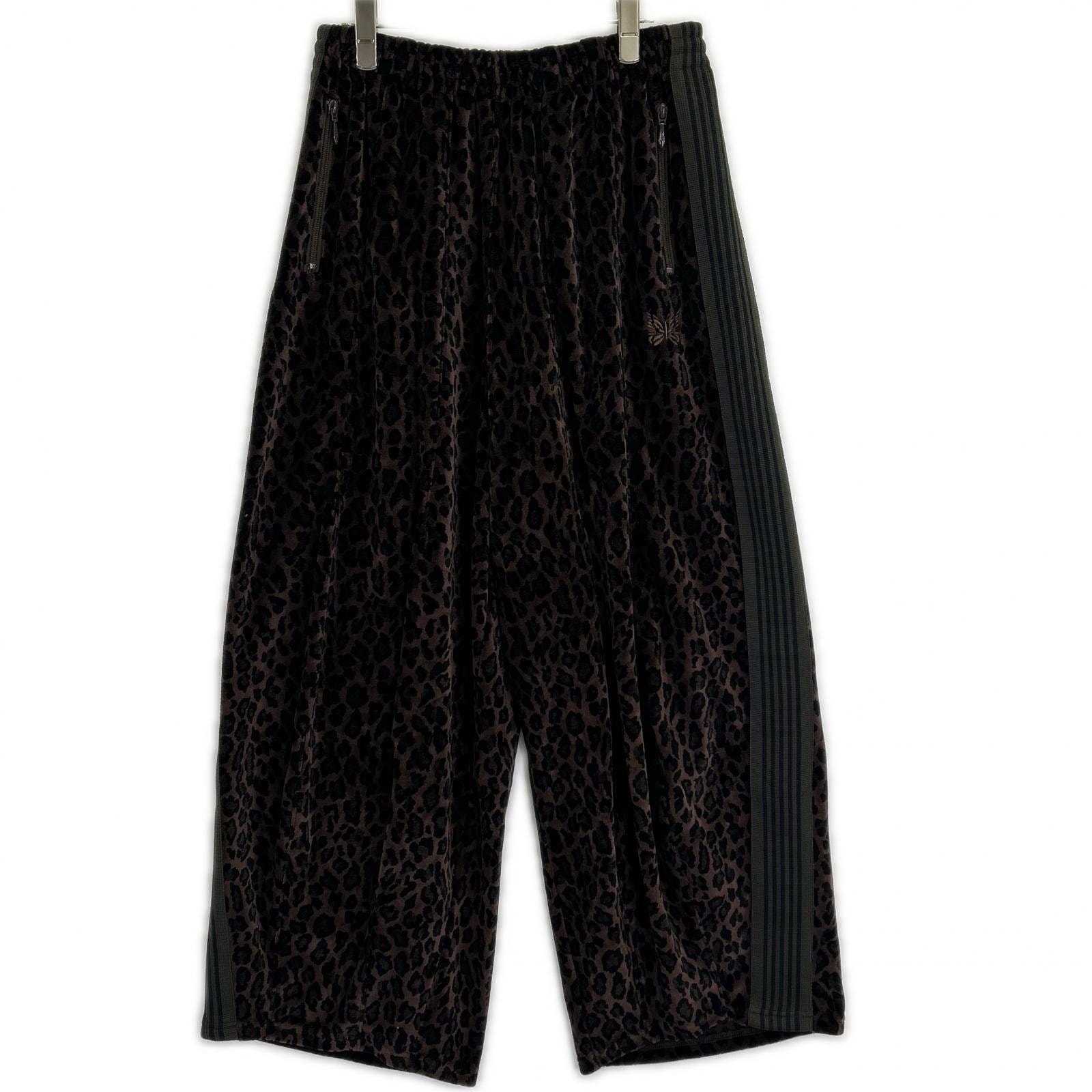ニードルズ RW1506 ブラウン ベロア レオパード Track H.D.Pants ヒザデルトラックパンツ カプセルコレクション XS