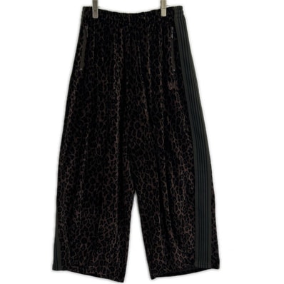 ニードルズ RW1506 ブラウン ベロア レオパード Track H.D.Pants ヒザデルトラックパンツ カプセルコレクション XS