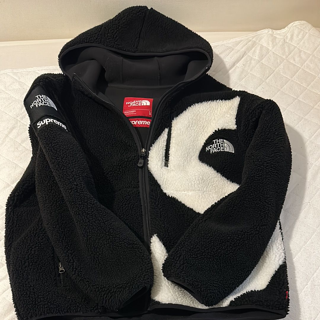 Supreme x The North Face S Logo Hooded Fleece Jacket "Black"
